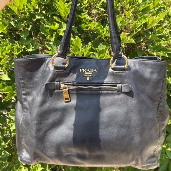 Prada Tessuto Leather Tote - Picture 1 of 15